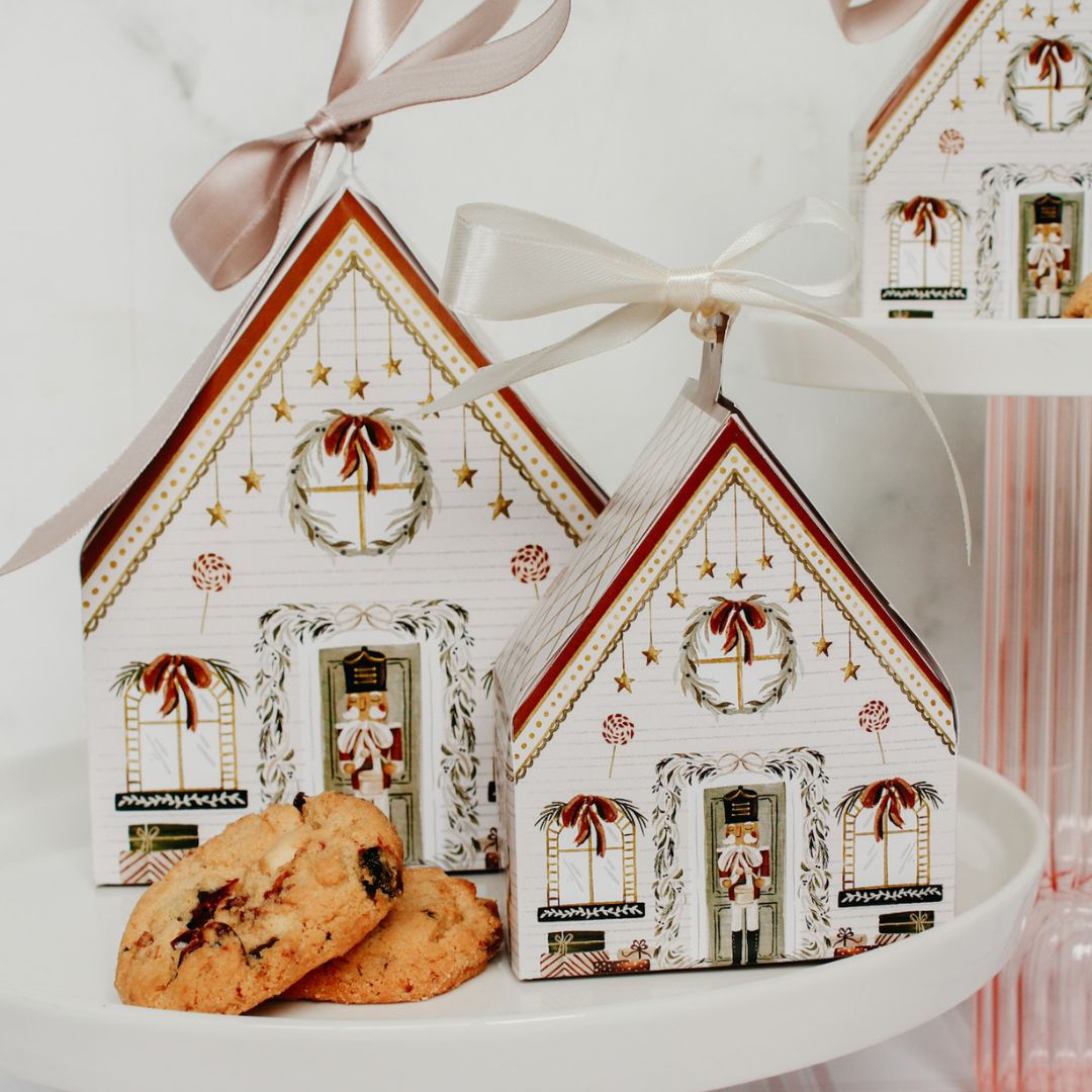 Nutcracker House Printable Treat Box Template