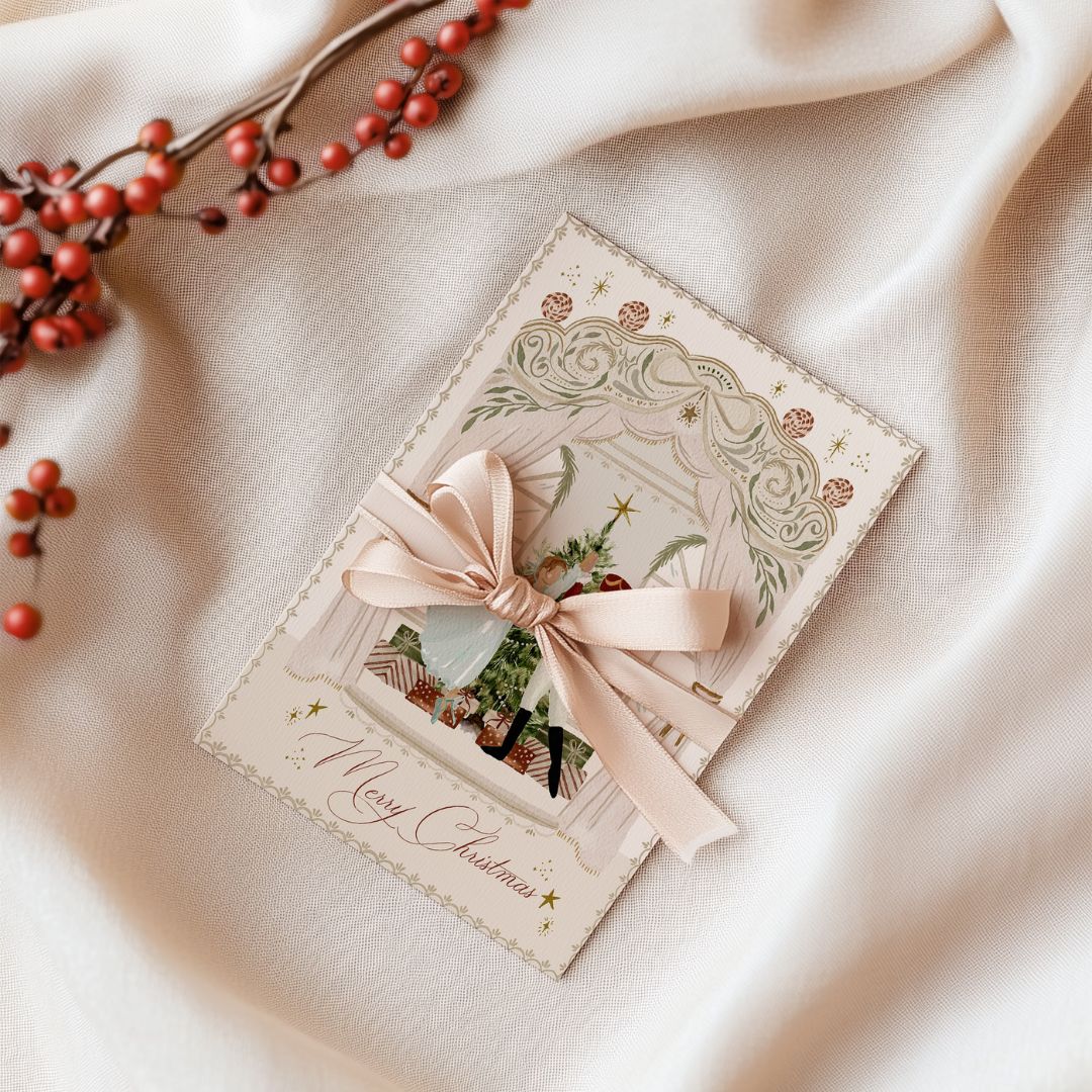 Nutcracker Printable Christmas Cards – Set of 5 Beautifully Illustrated Designs