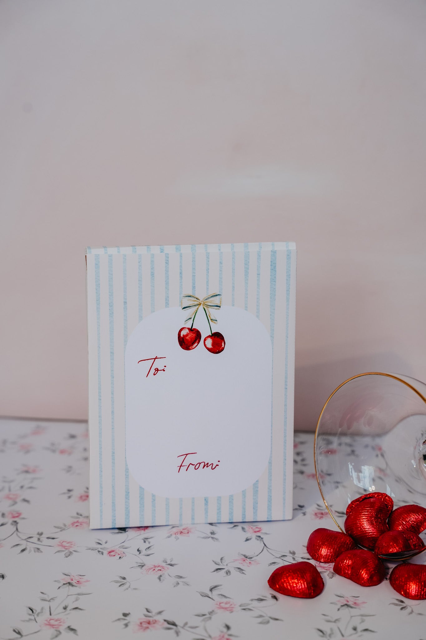 Cherry Valentine's Printable Treat Box (Larger Size)