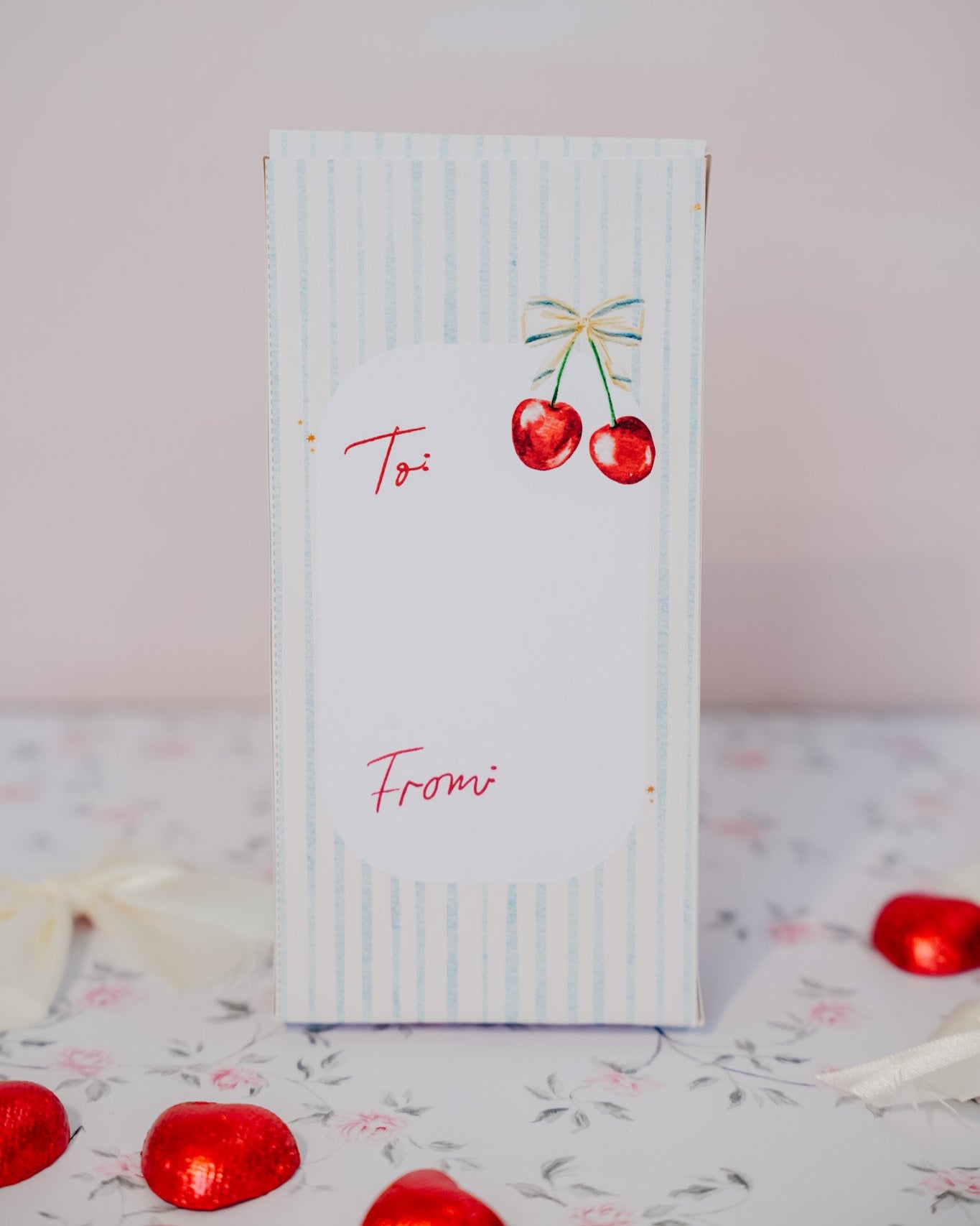 Cherry Valentine's Printable Treat Box (Smaller Size)
