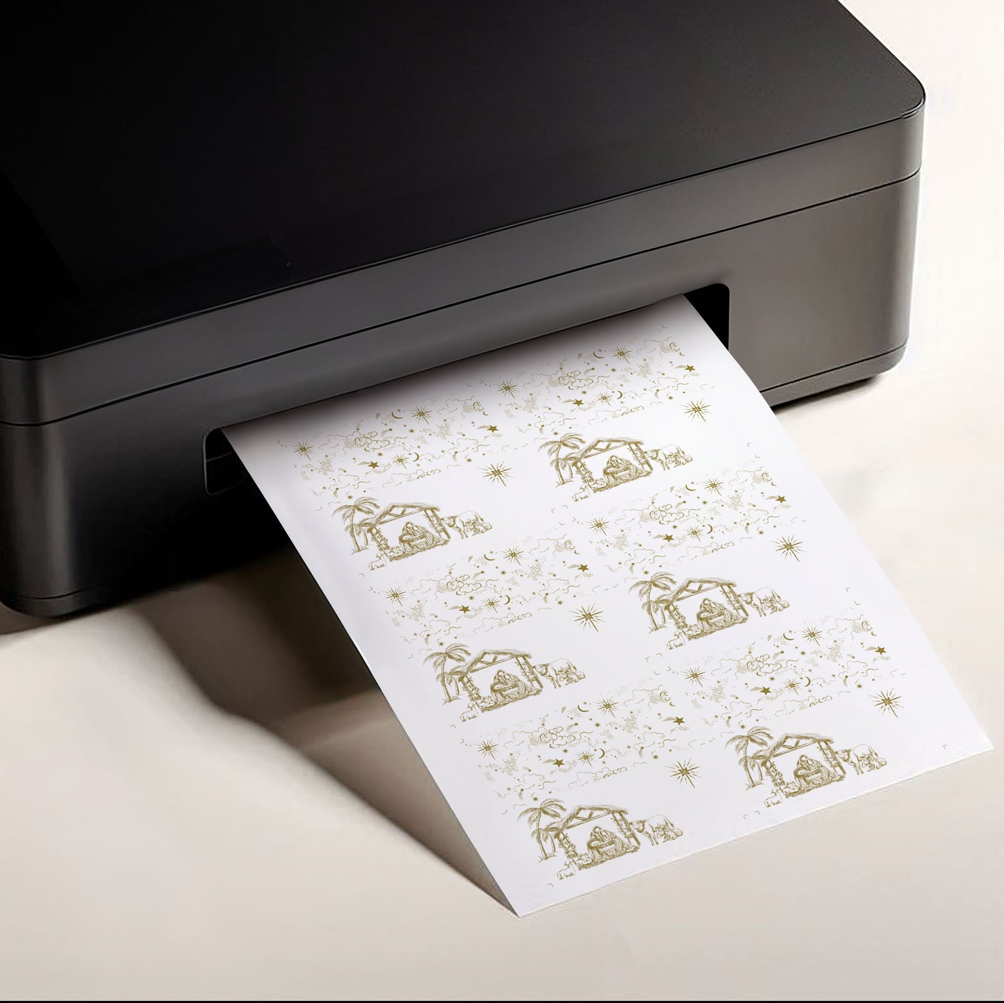 Personalised Printable Nativity Tented Name Cards