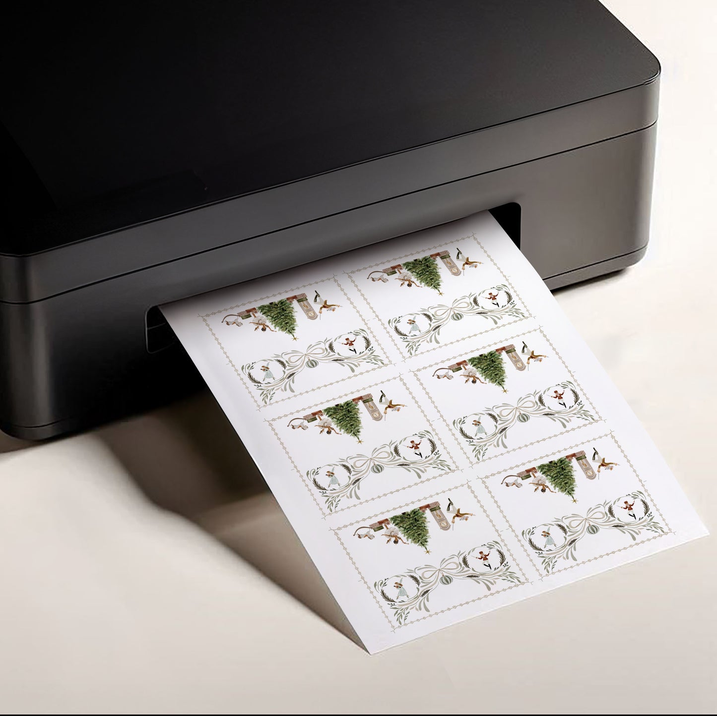 Personalised Printable Nutcracker Tented Name Cards