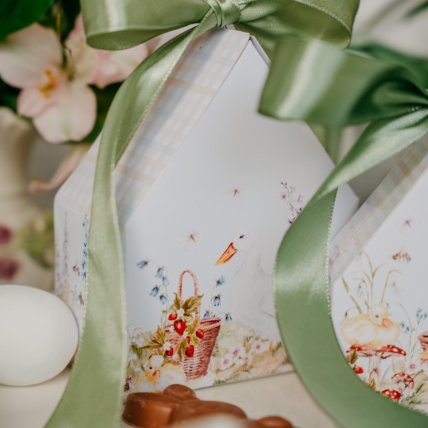 Easter Duckling Printable Treat Box Template