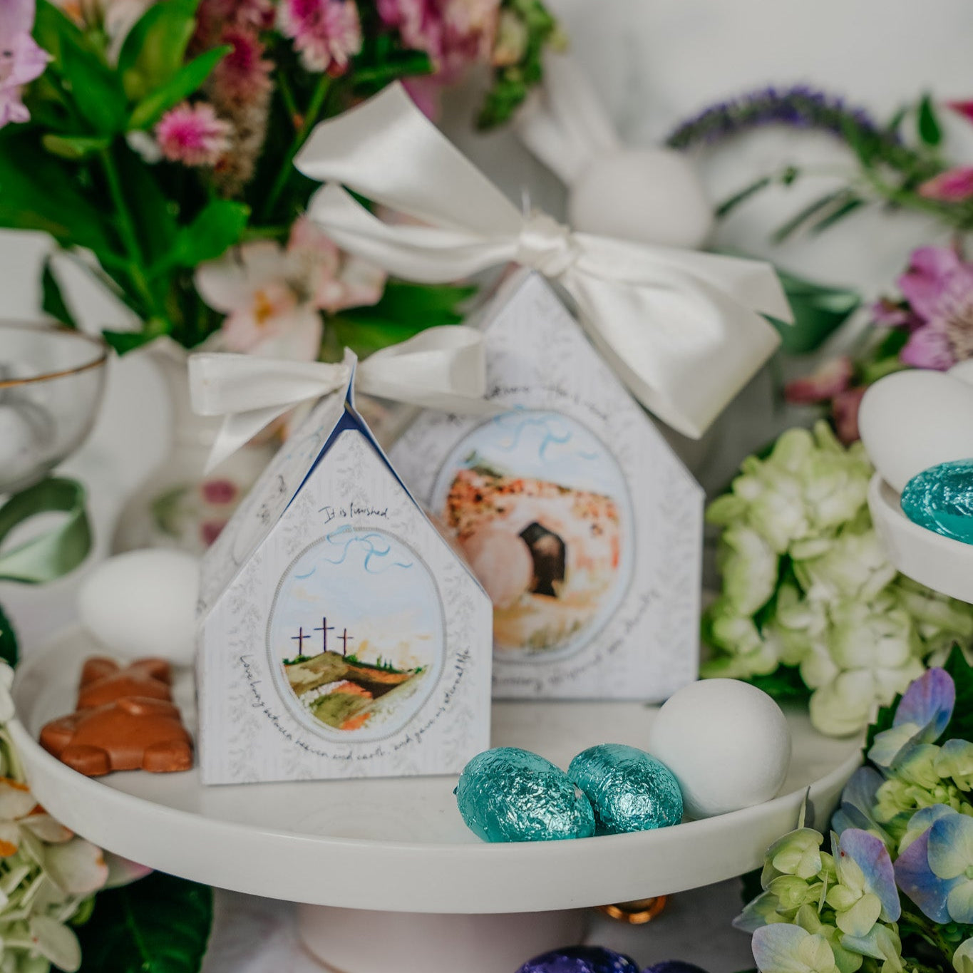 Easter "He is Risen" Printable Treat Box Template