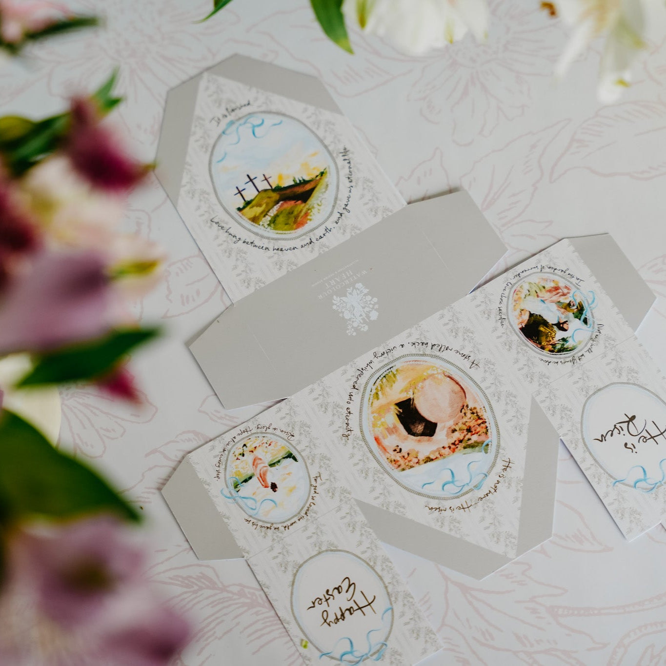 Easter "He is Risen" Printable Treat Box Template