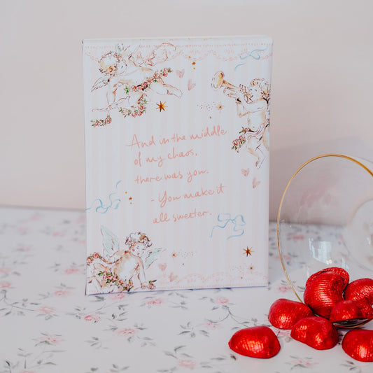 Cupid Valentine's Printable Treat Box (Larger Size)