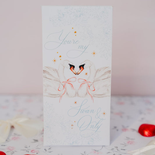 Swan Valentine's Printable Treat Box (Smaller Size)