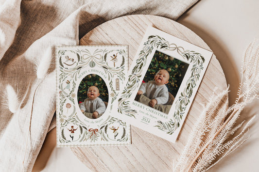 Printable Nutcracker Christmas Photo Holiday Cards - Set of 2 Designs