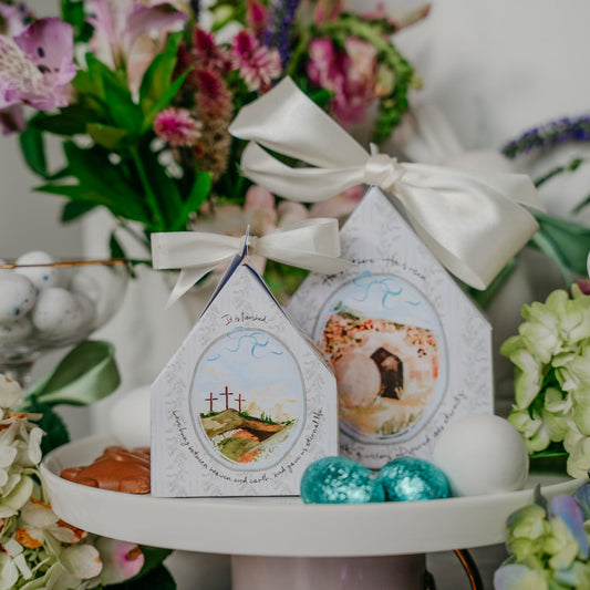 Easter "He is Risen" Printable Treat Box Template