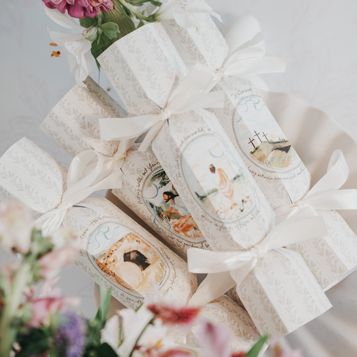 Easter “He Is Risen” Printable Crackers – Set of 4 Designs
