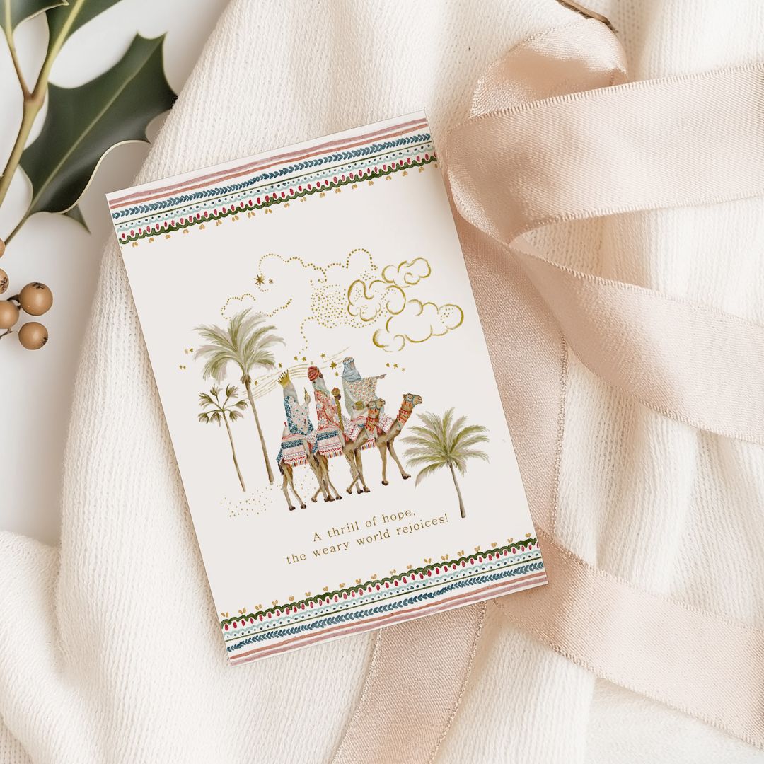 Nativity Printable Christmas Cards – Set of 5 Beautifully Illustrated Designs